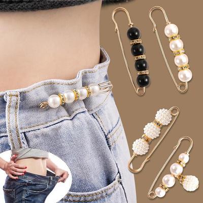1/3/5Pcs Detachable Metal Pins Fastener Pants Pin Retractable Button Sewing-Free Buckles for Jeans Perfect Fit Reduce Waist