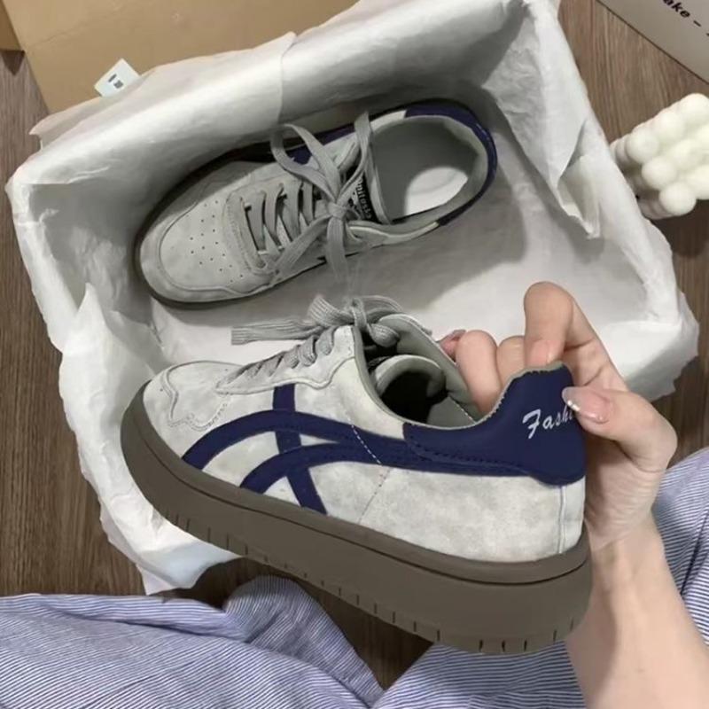 Ретро цветовая гамма дышащая мягкая подошва кожа универсальная спортивная и повседневная обувь для скейтборда новая цветовая схема нишевый черный