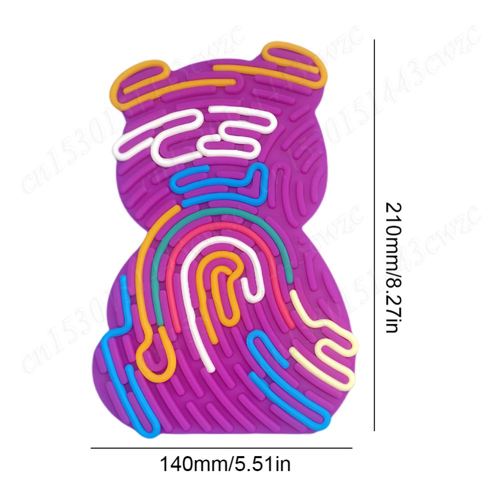 Autism Sensory Products Sensory Activity Board Silicone Sensory STEM Toys Calming Anxiety Relief Stress Toys Sensory Fidget Toys