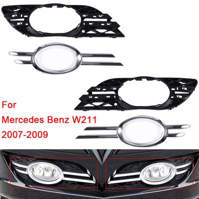 Front Fog Light Grill Bumper Cover For Benz E320 E350 E550 E63 AMG 2007 2008 2009 2118850922 2118851174 2118850822 2118851274