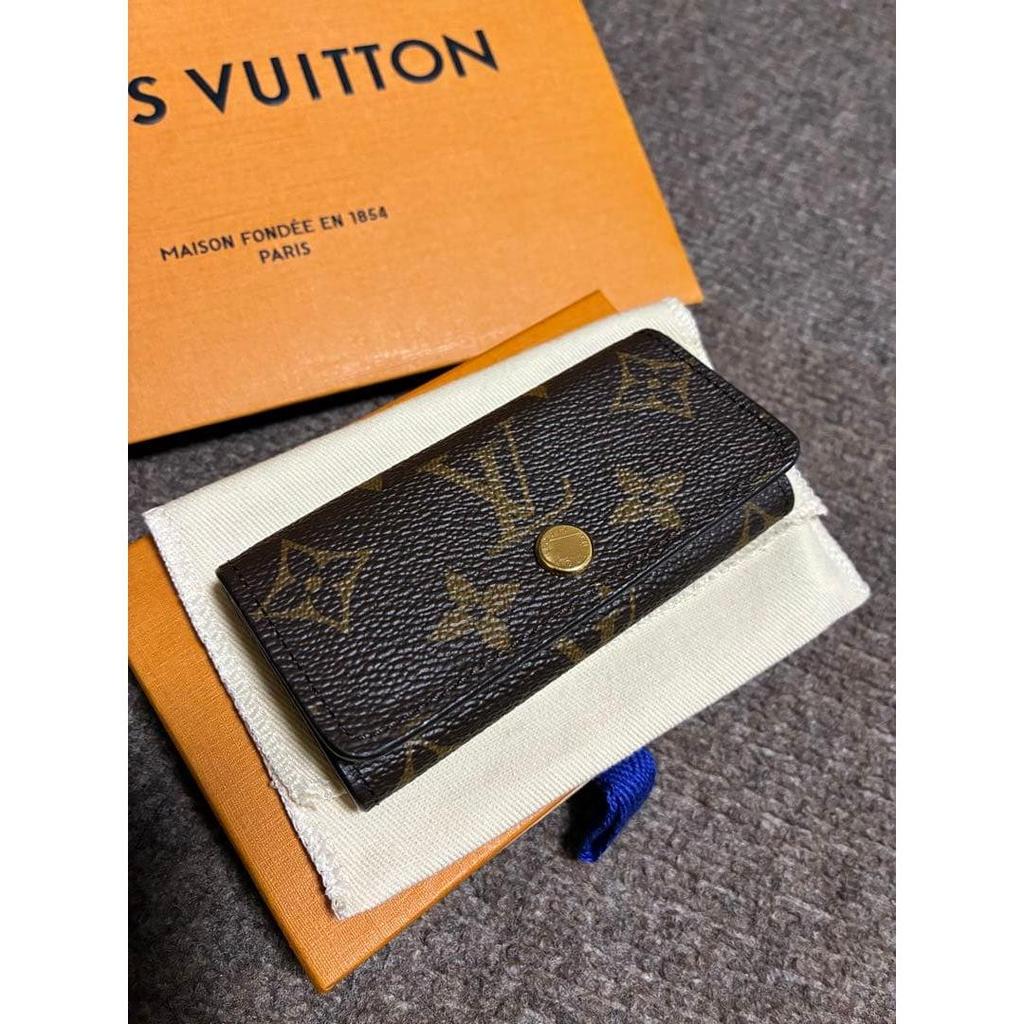 Used New Key Case 4-key Monogram Multicles 4 Tonic Lemon Yellow