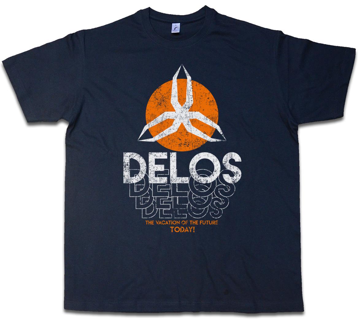 WESTWORLD DELOS T-Shirt Mens Womens Tees Top Cowboy Robot Yul Roboter Brynner Gunslinger Android 4XL