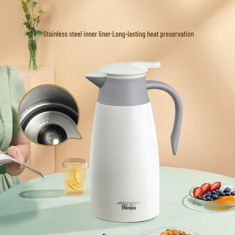 Shenmo Elegant Ceramic Vacuum Flask 2L