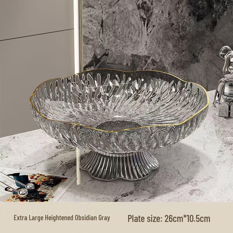 Elegante Mesa de Centro Prato para Exibir Frutas e Lanches