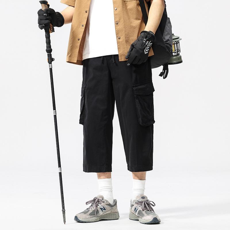 Neue Sommer-Trend-Overalls Herren locker lässig Achtelhose trendige Hose Herren High-End Herrenbekleidung