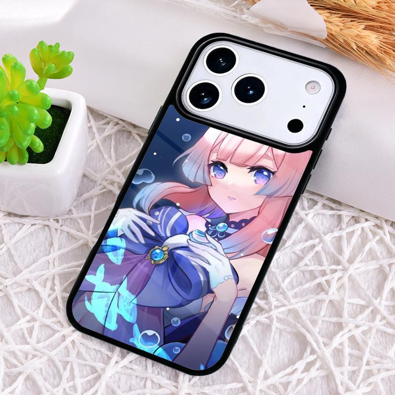 Genshin Impact Sangonomiya Kokomi print Phone Case for iPhone 17 Air 16 15 11 12 14 13 Pro Max Shockproof Cover