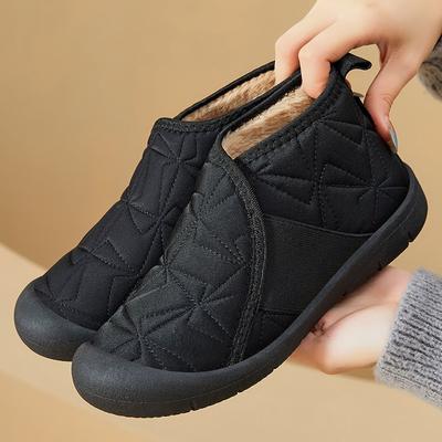 Cotton Shoes Women's New Winter Old Beijing Cotton Shoes Middle-aged Mother Shoes Piled Thickened Warm One Pedal Snow Boots