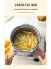 Multifunctional Mini Deep Fryer & Milk Pot with Frying Basket