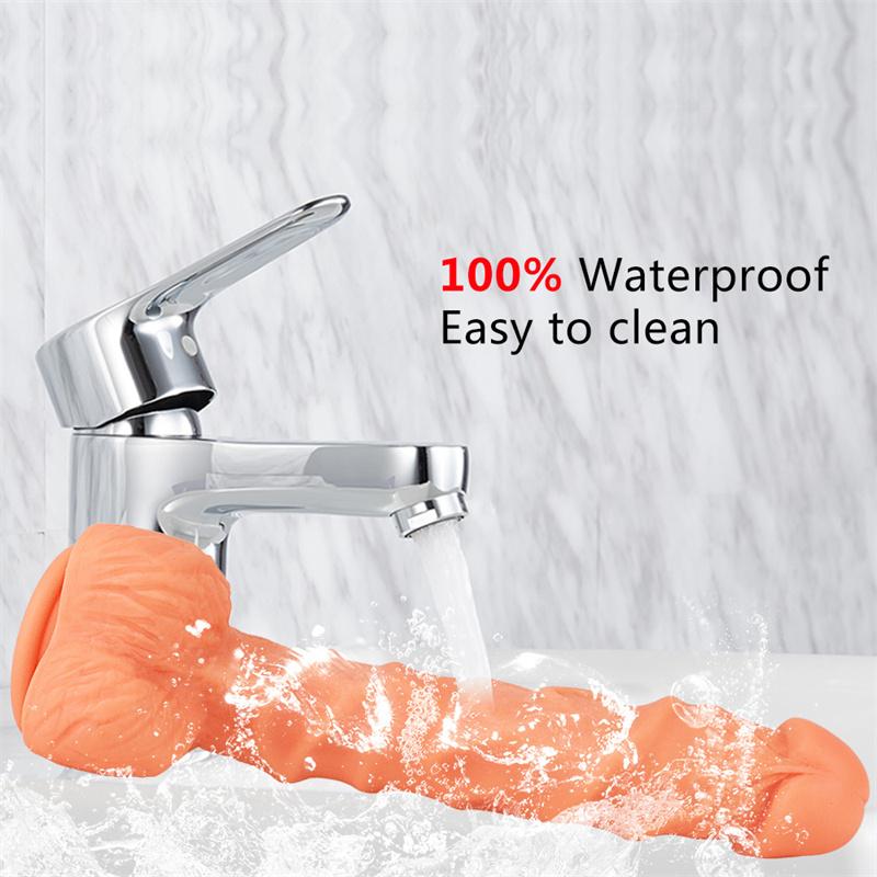 Female Adult Products Silicone Soft Manual Simulation Penis with Suction Cup Masturbation Device Fake Penis Guard Stick