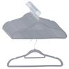 HOSUR Prevents Clothes from Closet Rotating High Load Capacity Non-Slip Hangers, 20-Pack, Gray, Sturdy, Deforming, Storage, 360-Degree Hook, Bendable,