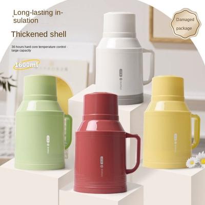1L/1.6L Hervidor Térmico Aislado con Revestimiento de Vidrio a Prueba de Fugas Olla Termo Hervidores de Agua Caliente Cocina