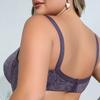 European and American Style Underwire Lace Shaping Bra Ultra-thin Printed Plus Size Anti-sagging Underwear