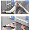 1pc Reusable Door Seal Strip Self-adhesive Removable Wind and Dust Proof Under Door Gap Weather Strip Soundproof Tape