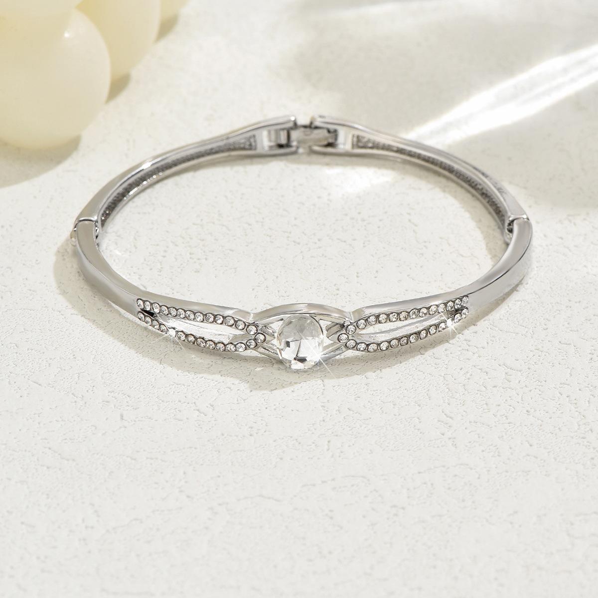 Блестящий Алмазный Бант Форма Тыквы Браслет Модный Легкий Люкс Элегантные Украшения Универсальный Изящный Браслет