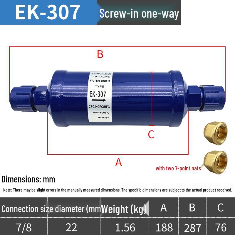 Central Air Conditioning Cold Storage Dryer Filter Unit - Refrigeration Accessories 083/084