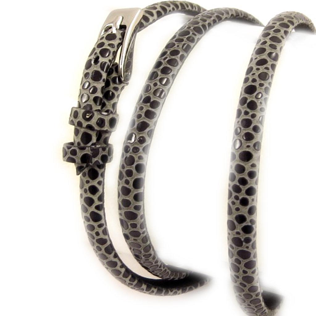 Les Trésors De Lily [K9355] - Bracelet mixte 'Peaceful' gris
