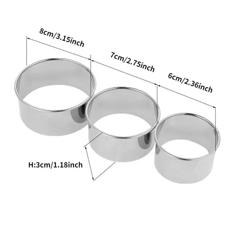 

3/10 шт./набор из нержавеющей стали для печенья, формы для резки пельменей, инструменты для выпечки кондитерских изделий, кухонный гаджет для выпечки