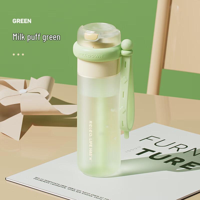 WUSENWUSEN Tritan Straw Water Bottle