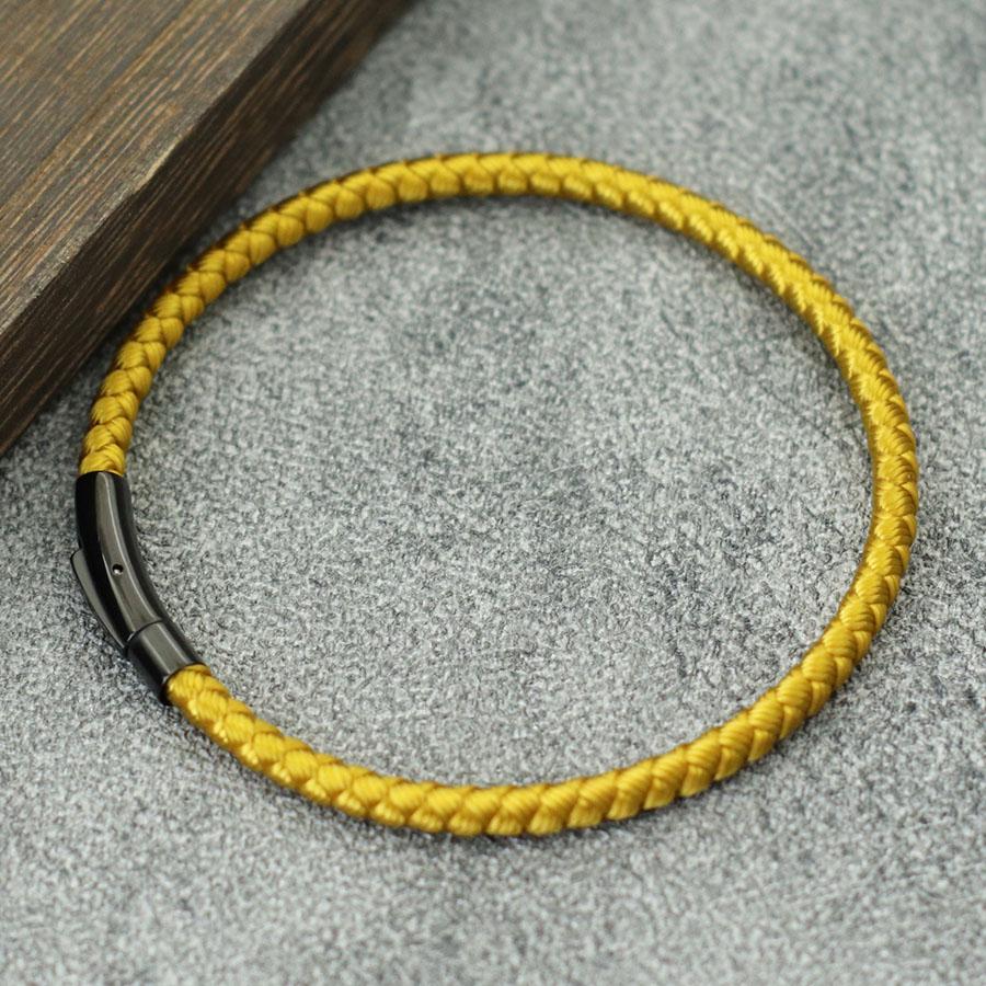 Fashion Grade A Keel Rope Bracelet Unisex Stainless Steel Buckle Wrap Braslet Leisure Pulseira Friendship Braclet Fabric Joias