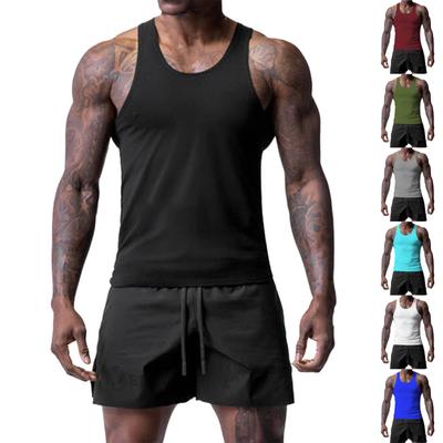 Men'S Sports Vest Fitness Slim Belt Herringbone Vest Men'S  Men's Camisole