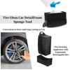 Tire Shine Applicator, Reusable Tire Dressing Applicator Pad with Ergonomic Rectangle Box for Car