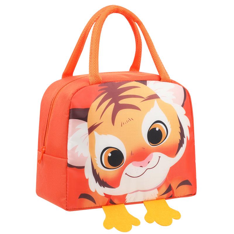 

3D Мультяшна Ізольована Сумка для Ланчу Бенто - Товста Алюмінієва Фольга, Ідеально для Студентів та Активного Відпочинку