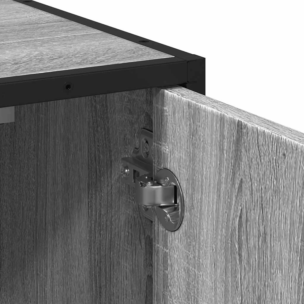 Bathroom Vanity Unit Grey Sonoma 65 X 33 X 60 Cm Engineered Wood