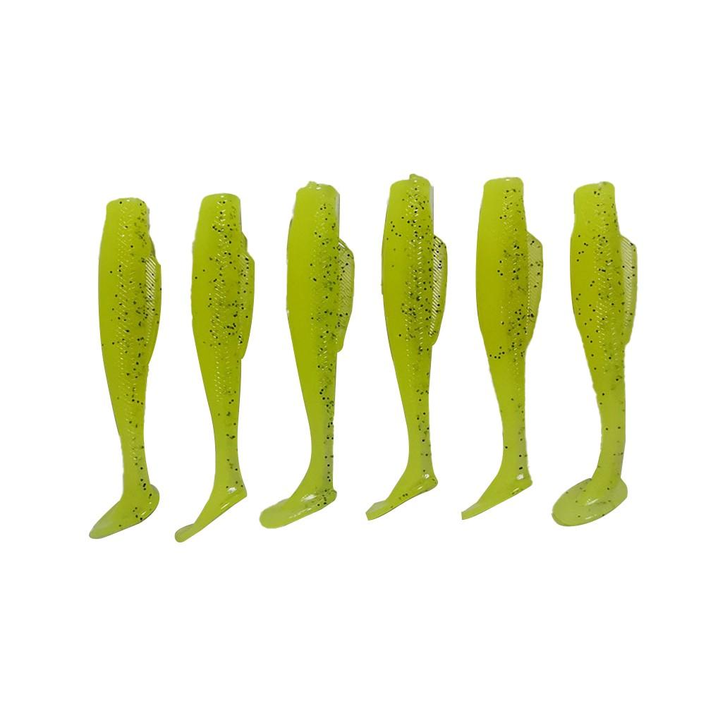 Stabiler Lauf Weichplastik Angelköder 6 Stück Schaufelschwanz Swimbait 6 7cm Länge