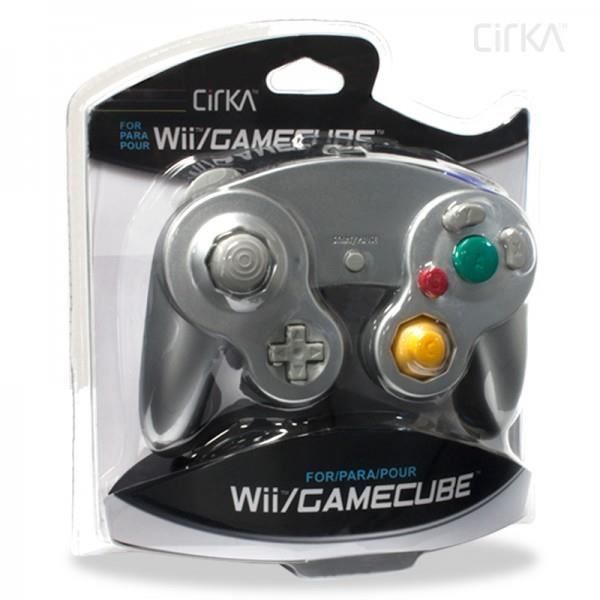CIRKA : Silber/Silber-Gamepad für Nintendo Gamecube/Wii-Konsole
