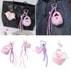 Multipurpose Love Heart Cellphone Charm Pendant and Keyring Set Portable for Teen Girls Fashionable and Practical