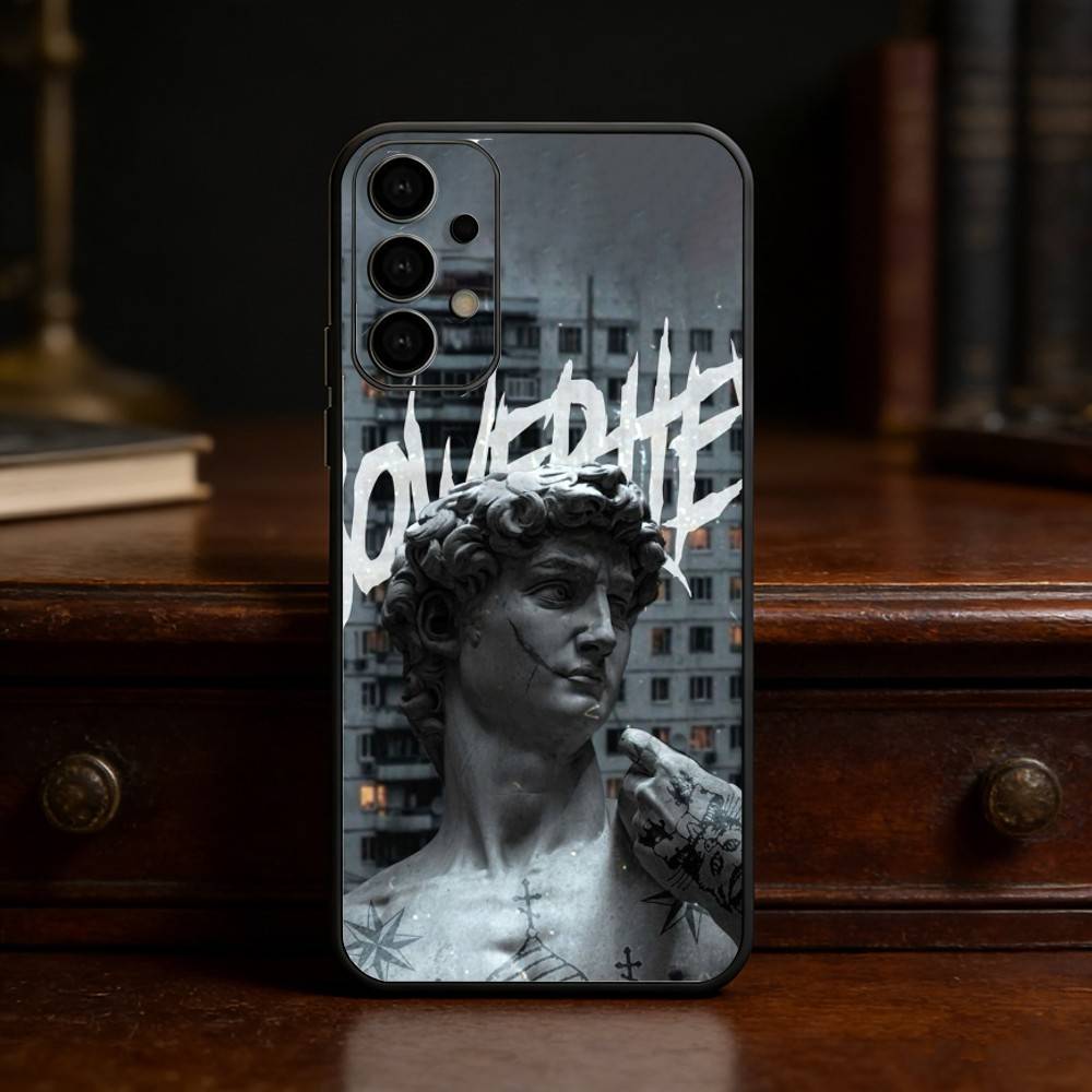 Art Aesthetic David Eyes phone Case For Samsung S25,24,21,22,23,30,Ultra,20,Plus,Fe,Lite,Note Soft Black Cover