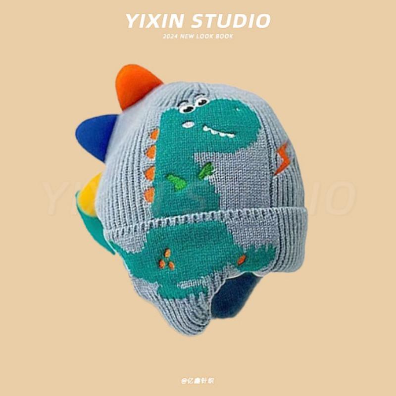 Autumn and Winter Boys and Girls Children's Hats Baby Hats Cute Cartoon Bears Plush Hats Thermal Hats Ear Protectors Knitted Hats