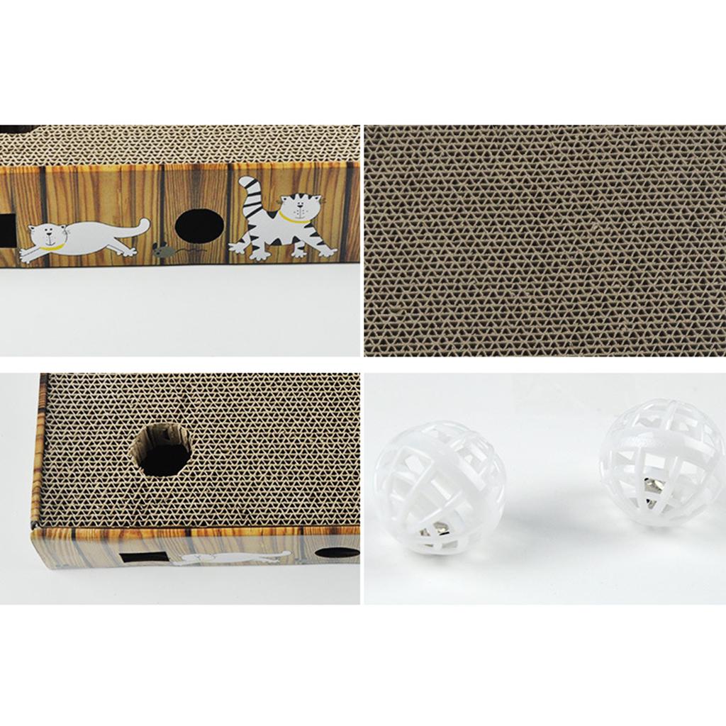 Corrugated Paper Pet Cat Scratching Board Kitten Play Grinding Claw Toys