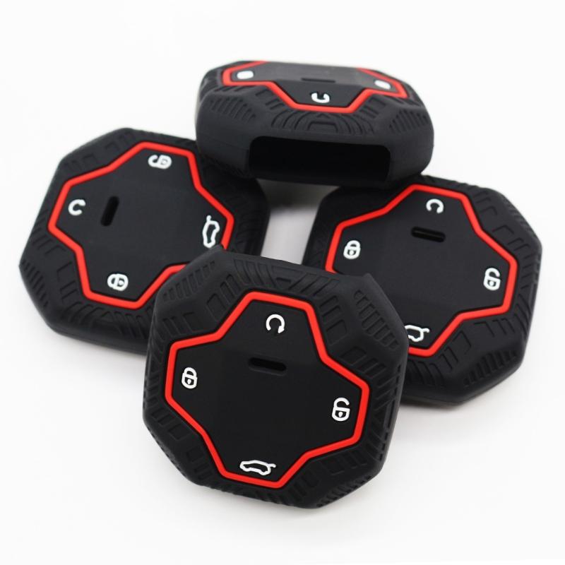 Thin Silicone Key Fob Cover Nonslip Grip Full Edge Protection Suitable for For Select Models Car