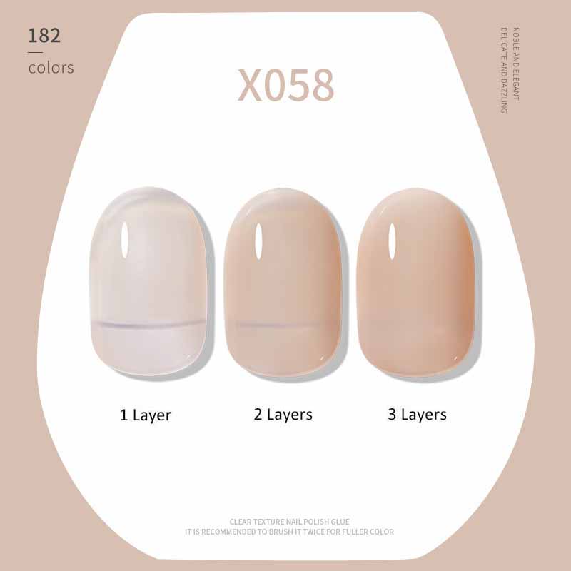 

7,3 мл профессиональный набор гель-лаков Nude Ice, долговечный набор для салонного маникюра, домашний инструмент для дизайна ногтей