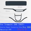 For Trumpchi GAC MOTOR GN6 ()-Car Interior Center Console Transparent TPU Protective Film Anti-scratch Repair Sticker