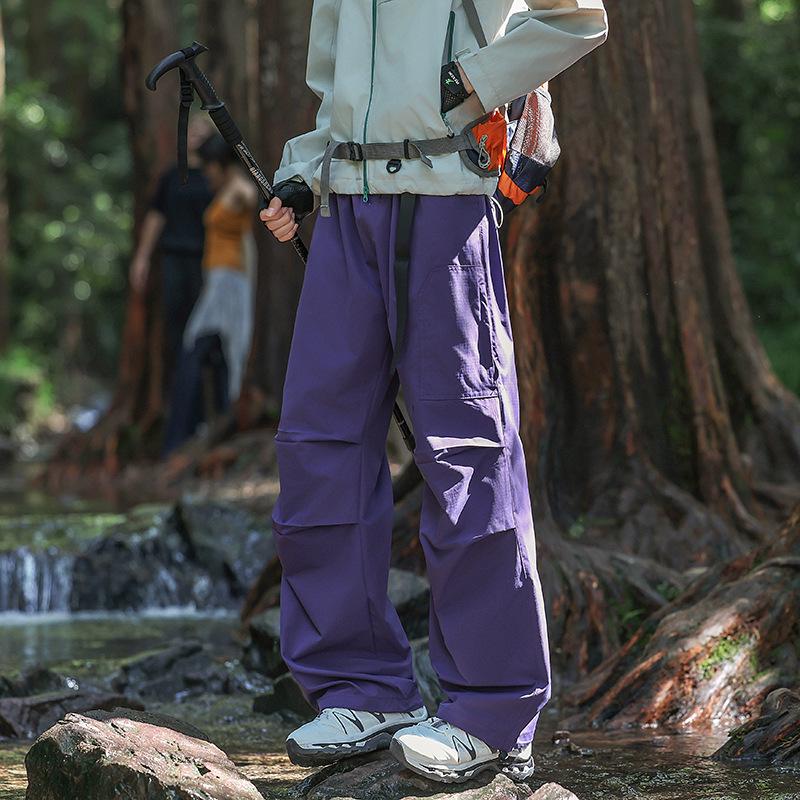 "Wind & Waterproof Outdoor Soft Shell Pants for Men & Women - Autumn/Winter, Fleece-Lined, Perfect for Hiking & Leisure Activities"