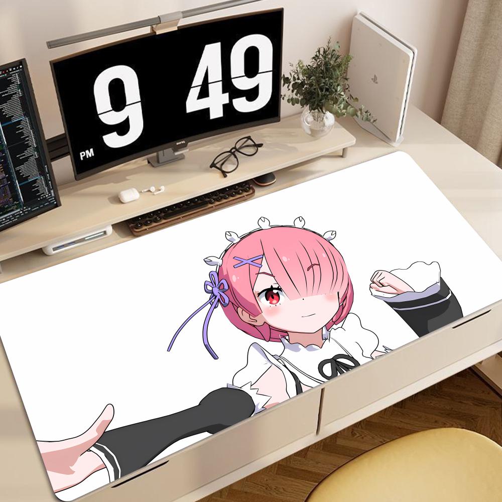 Mouse Pad Ram And Rem large keyboard mouse desk pad nonslip rubber gaming mouse pad laptop mouse carpet