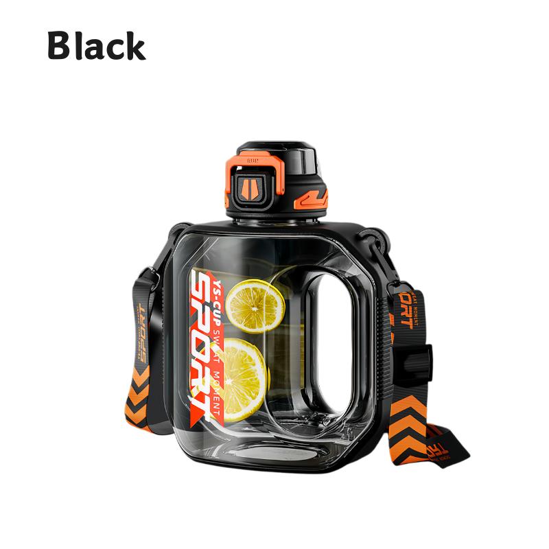 

1600ML Large Capacity Sports Water Bottle Food Grade Plastic Water Cup With Straw Portable Gym Water Bottle BPA Free Water Cup