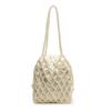 Damen-Einschultertasche Fertigprodukt - Handgewebte Handtasche mit Kettenriemen - Damen-Tasche