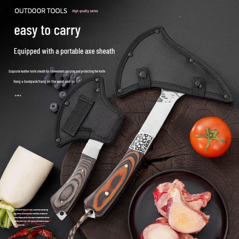 Multipurpose Wolf Head Outdoor Axe for Chopping, Logging, and Fire Tasks