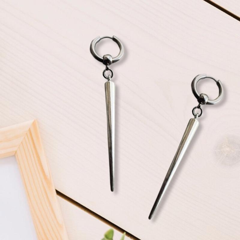 Fashion Cone Pendant Earrings Eye Catching Cone Dangle Earrings Attractive Era Rings Charm for the Trendsetter