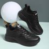 Ultra-light Black Shoes, New Autumn and Winter Leather Surface Velvet Cotton Shoes, Flat-bottomed Sports and Leisure Shoes