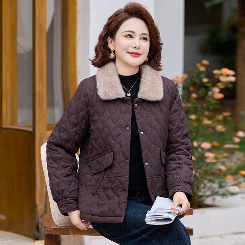 

Padded clothes and cotton-padded clothes are thickened in winter, and the new medium-fleece warm cotton-padded jacket is for women. 5XL [Recommended 150-80 kg]