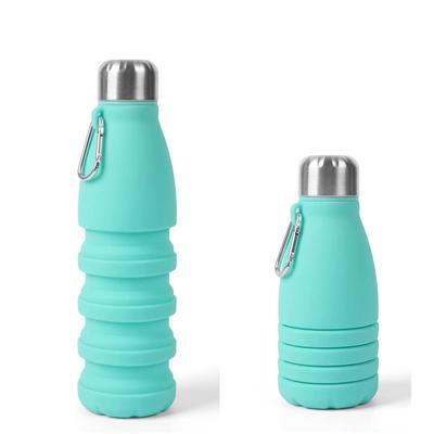 New Sports Water Bottle Silicone Folding Riding Creative Cup Portable Retractable Cola Water Bottle