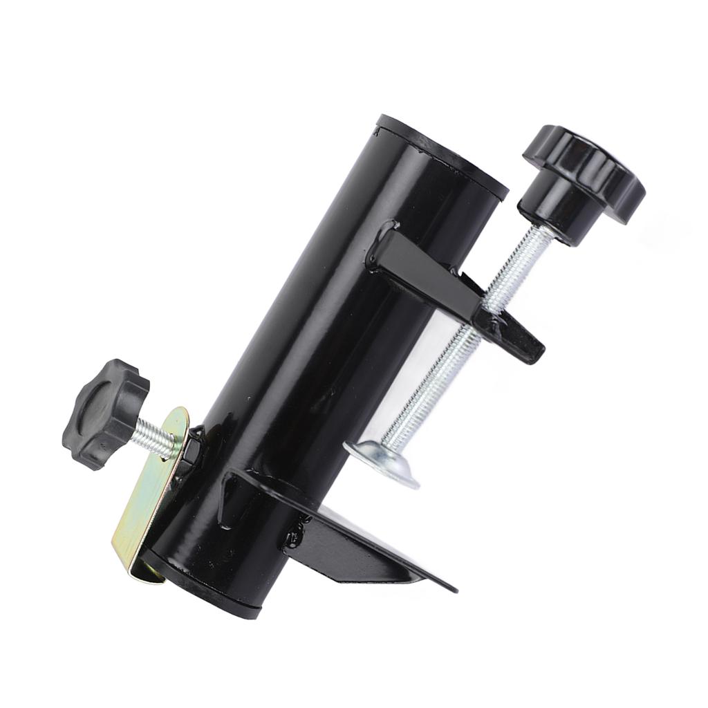 Umbrella Clamp Steel Outdoor Stable Umbrella Clip for Garden Yard Fishing Rod Black