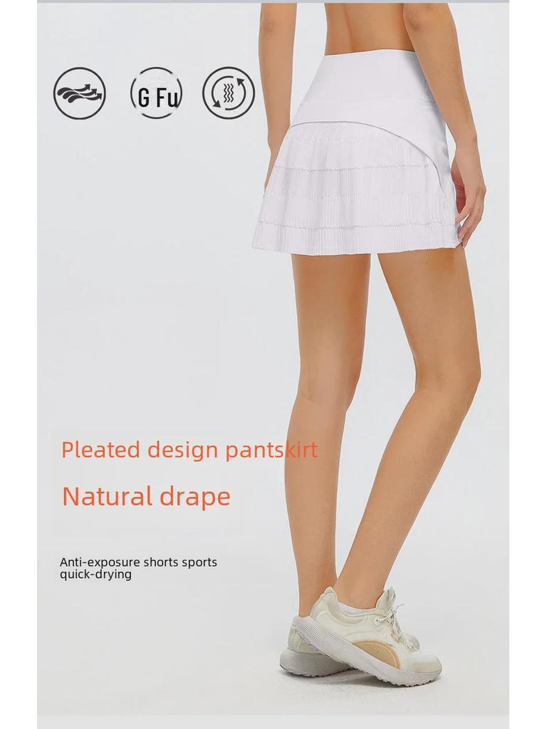 Damen Schnelltrocknender Plissierter Tennisrock-Shorts