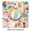 50 Bohemian Personalized Graffiti Small Fresh Nordic Style DIY Skateboard Suitcase Stickers Waterproof