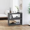 VidaXL Bookcase-Room Divider Grey 80x30x71.5 Cm Solid Pine 808185