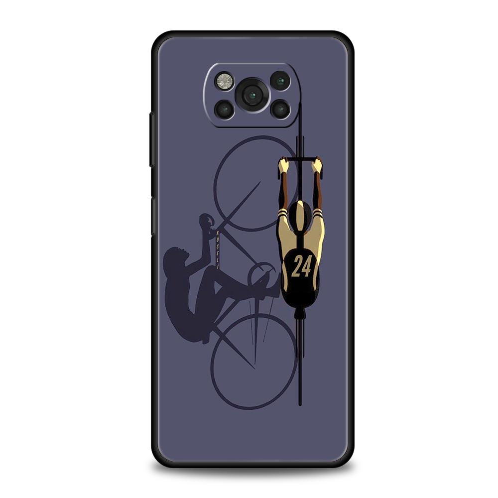Mountain Bike Cycling Art Phone Case For For Xiaomi Poco X6 X5 Pro X4 X3 NFC F5 Pro F4 F3 GT M5 M4 Pro 5G M3 C51 C50 C55 Cover